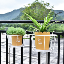 Flower pot thick plastic indoor office balcony pot creative green radish hanging orchid flower petal pot personal plant pot