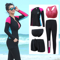 New swimsuit fashion sweet romantic couple female five-piece male three-piece set