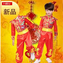 New childrens martial arts performance to serve male girls long short sleeve Tai Chi group Wu Sequestrian Competition