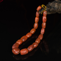 Collection grade Gum Full Flesh full color Old Gan red Manauer Long Strings of Hidden Ancient Beads Strings Pendant Necklace Collection