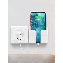 Remote control containing box free of punch TV air conditioning wall hanging wall-mounted mobile phone headboard storage shelve rack