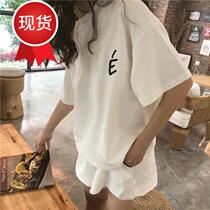 202z0 new pajamas womens summer thin short-sleeved shorts summer spring and autumn homewear two-piece casual suit