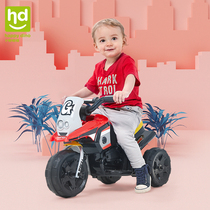 Xiaolong Habi childrens electric car motorcycle childrens battery tricycle charging toy men and women baby LW336