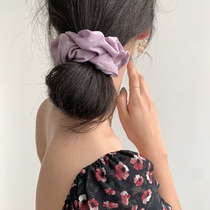Simple large intestine Hairband ins fresh coliform sweet hair rope solid color fabric Hairband tie hair Korean hair accessories summer