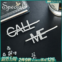 SPECIAL fashion personality hair hair hair hair decoration hair decoration hair side clip CALLME 2022 new tide