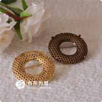 Super good quality~3 9cm ring pin brooch bottom bracket(chassis net pad) 2 colors