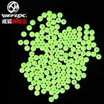  WEFOX ultra-bright luminous beads Small accessories block bean Luya water monster rock fishing fluorescent beads Plastic luminous beads