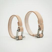 MISKSOLA handmade bracelet horseshoe metal buckle retro cow leather accessories genuine leather couple bracelet male and female brief