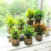 Nordic living room small potted supermarket decoration green plant simulation bonsai ornaments Home hotel placement Mei Chen props flowers