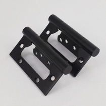 Yi Baiyi mute-free slotting full copper padded female hinge wooden door black folding loose leaf hinge 4 inch 2 pieces