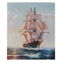 (New product)Huang ShaowuA sail down the Wind) Handmade oil painting