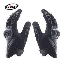 Motorcycle gloves Electric car full finger gloves Male touch screen four seasons riding motorcycle knight fall-proof off-road gloves summer