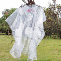 Export Super wave point poncho poncho disposable outdoor raincoat with hat 400 Jin riding electric car raincoat