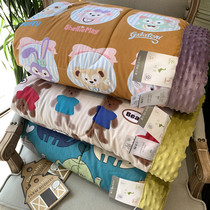 Childrens doudou quilt exported to South Korea big goose single cartoon doudou blanket kindergarten student soybean fiber spring and autumn quilt