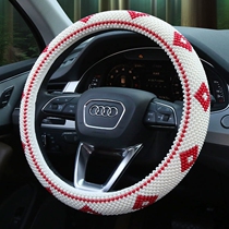 Hand Woven New Seasons Universal Non-slip Breathable (Pearl Series) Car Summer Beads Steering Wheel Sleeves