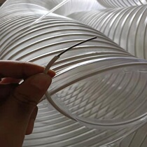 pvc ventilation dust suction pipe steel wire telescopic soft transparent pipe woodworking dust pipe White transparent dust pipe