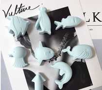 Penguin Whale Octopus Capsized Fish Mola Dolphin Marine Animal Ice Cookie Silicone Mold Diver Ice Rover