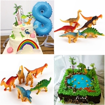 Dinosaur scene birthday cake decoration ornaments cartoon animal baking decoration dinosaur ornaments birthday decoration