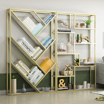 Nordic partition shelf fall subway art bookcase bookshelf combination living room h hall simple display office display rack