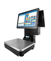 Double screen cash register scale all-in-one scale fruit snack shop fresh supermarket cash register PC scale electronic scale heavy cash register