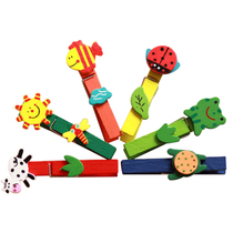 Kindergarten handmade DIY small wooden clip baby handmade material childrens three-finger pinch art class toys 6 Toys