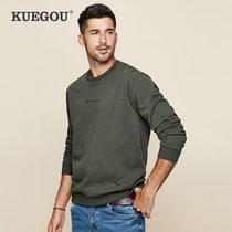  Special offer]Mens sweater mens autumn round neck letter printing pullover mens casual jacket tide 2239