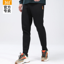 361 sports pants mens 2021 autumn new close knit trousers comfortable casual mens pants Black Joker pants