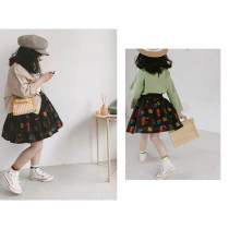 OLA MIMI girl thrilled temperament playful geometric pattern printed multi-layer yarn skirt