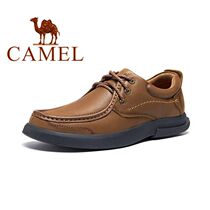 Camel leather shoes mens genuine leather brand high-end autumn soft bottom soft leather breathable famous brand mens shoes 2022 new