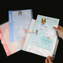 Giant piano rabbit A4 transparent information Book clip multi-layer file book insert bag 40 pages music score clip page clip