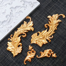 European pattern mold leaf turn sugar silicone mold around edge decorative mold DIY chocolate turn sugar mold