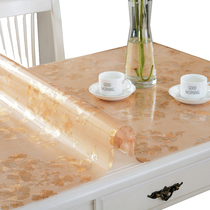 Table mat anti-hot pad pvc waterproof table glue table cloth office learning home table pad coffee table transparent soft glass