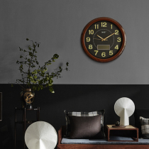 Hongchuang modern simple wall clock Living room mute wall clock Large size quartz clock Household fashion watch wall clock