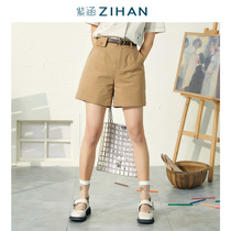 Purple Culvert Summer Dress New Fashion Trends 100 Hitch Loose High Waist Tooling Casual Pants Straight Cylinder Comfort Breathable Shorts