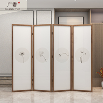 New Chinese partition Screen Living room mobile folding bedroom modern minimalist office lotus lotus root folding screen partition