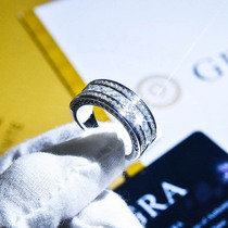 ido520 Im willing to heat up a micro-inlaid full drill with super-shiny rings European and American extravagant engagement to the ring of the ring