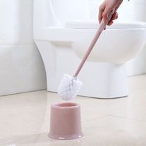 Toilet brush long handle to the dead corner toilet toilet brush cleaning decontamination round head household toilet brush set