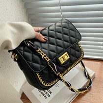 Cone Koery Genuine Leather Advanced Texture Women 2022 New Tide 100 Hitch Satchel Fashion Rhombus Bursting With Small Square Bag