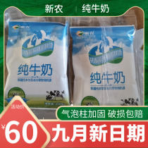 Xinjiang Glacier Milk Xinnong Pure Milk 200ml * 20 bags of whole box Corps full-fat nutrition student breakfast milk