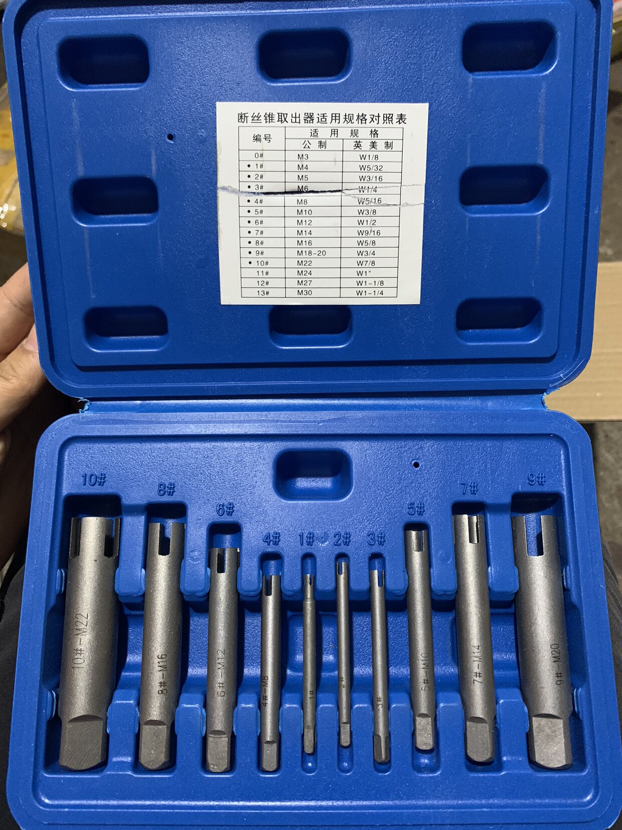 Broken Screw Tapping Extractor Screw Tapping Extractor M3-M30 Thever Kit Broken Wire Extractor