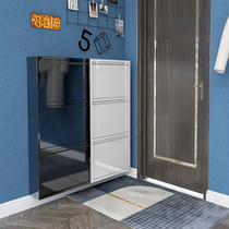 Steel Shoe Cabinet Domestic Doorway Containing home Large-capacity Hyon Ultra Slim Tipping Bucket Shoe Cabinet in the family minimalist Hyundai