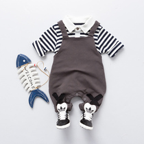 New Years new 0 baby boy fitted with 1-3-year-old female baby autumn dress suit foreign air 2 autumn winter back with pants