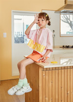 3N not refund spot LILAS girl with loose letters with a cap short coat pants