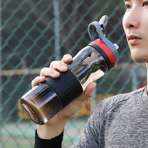 Sports water cup boys 2021 summer new portable fitness plastic kettle female outdoor large capacity straw cup