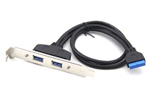 GRiS desktop 19 20Pin to USB3 0 expansion card rear panel adapter cable