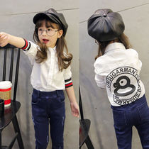 2019 autumn new childrens clothing girls plaid shirt baby long sleeve shirt baby clothes childrens coat