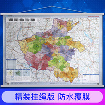 2021 new version of Henan Province map 1 1x0 8m wall map of the provinces traffic administrative district planet map publishing house sub-provincial series