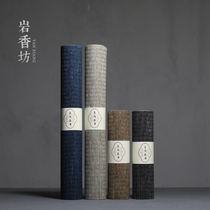 Yan Xiangfang paper waterproof tea mat Japanese solid color tea table flag tea mat cloth tea mat cloth tea ceremony mat cotton and linen Zen