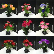 Hotel restaurant artistic conception embellishment flower creative plate decoration small ornaments cold dish Sabby plate dish decoration flower grass