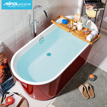  Aifiling independent adult bath tub bathtub acrylic household small bath small apartment mini bathtub 1 5 color